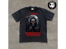 Funny Grim Reaper Meme T-Shirt – Dark Humor Ironic Graphic Tee