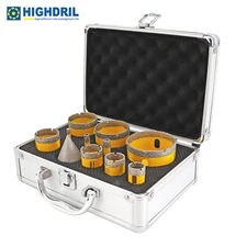 11pcs/set Diamond Drilling Bits Tile Granite Marble Cutter Ceramic Hole Saw Cut