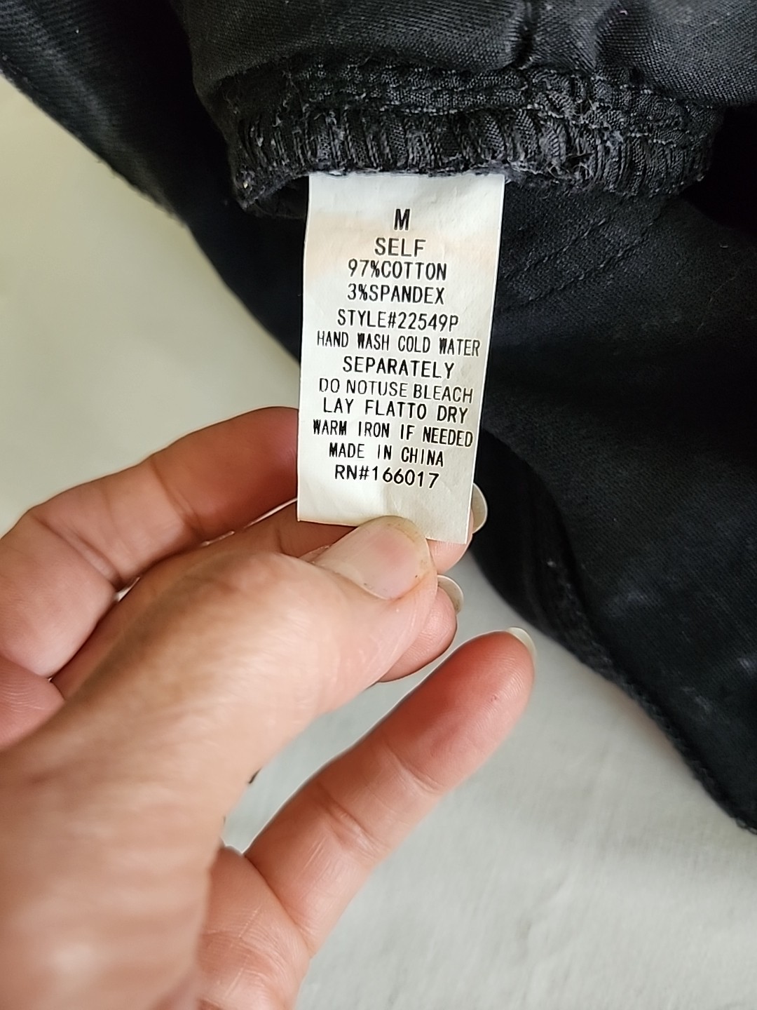 Distressed Black Denim Bombshell Cut-off Shorts w/ Rhinestone Fringe Blue B MED