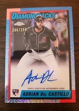ADRIAN DEL CASTILLO 2025 Topps 1990 Pack Chrome RC Autograph Autograph #206/299