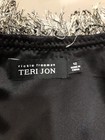 Rickie Freeman Teri Jon Size 12 Wool Blend Tweed Fringe Trim Vintage Jacket — photo 8