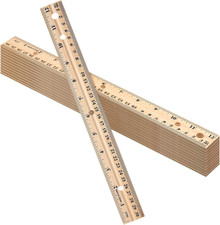 12 Pack 12 Pack Wooden Ruler Gifts 12 Inch 30cm Bulk Wood Measuring Ruler Stra