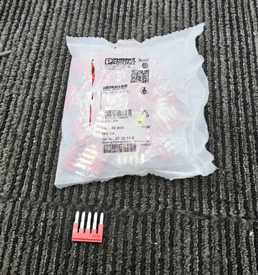 (QTY 50) PHOENIX FBS 5-5 3030190 Plug-in Bridge 5 Position 5.2MM Pitch Red