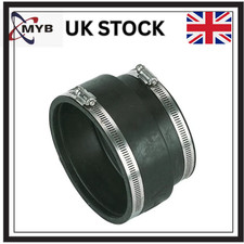 Rubber Coupling Flexi 4" Clay to Plastic 4" 110mm PVC Soil Underground Adaptor