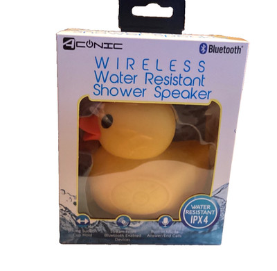 Aconic Yellow Rubber Duck  Bluetooth Wireless  Shower Speaker  #1197