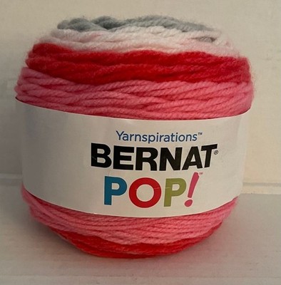 Bernat Yarnspirations Pop Yarn-1 Cake-''Lipstick On Your Collar'' 5 oz 280 yds NEW