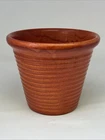 Vintage MCM #7 -7” BAUER California Ringed Art Pottery Pot Planter Brunt Orange