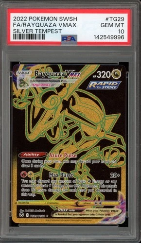Pokemon Rayquaza VMAX Silver Tempest Trainer Gallery Full Art #TG29 PSA 10