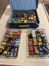Matchbox cars Lot with Carry Case - Lot of 48 - Vintage - Pre-Owned