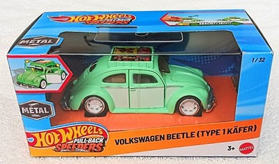 2026 Hot Wheels Green VOLKSWAGEN BEETLE (TYPE 1 KAFER) Pull-Back Speeder 1 of 32