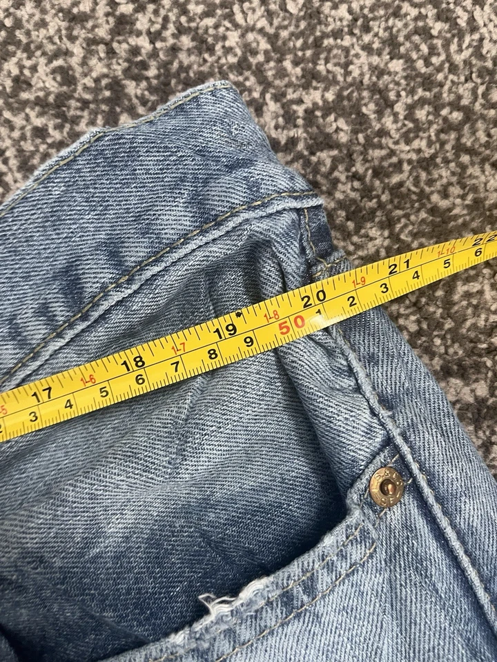 Levi's 505 Blue Denim Jeans Men's 36x32 Straight Leg Regular Fit, photo 4 of 5