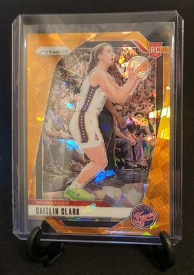 #ad 2024 Panini Prizm WNBA Caitlin Clark #22 Orange Ice Prizm RC $89.00
