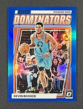 2022 Panini Donruss Optic Elite Dominators Blue Prizm 28/49 Devin Booker #1