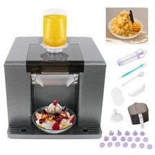 Shaved Snowflake Ice Machine 18 Ice Modes Self Cleaning Commercial Rapid Cooling