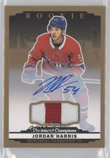 2022 Upper Deck Parkhurst Champions Rookies 20/35 Jordan Harris Patch Auto 4et