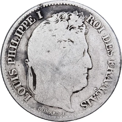 France, Louis-Philippe Ier, Franc, 1834, Lille, Argent, B, KM:748.13 - Photo 1/2