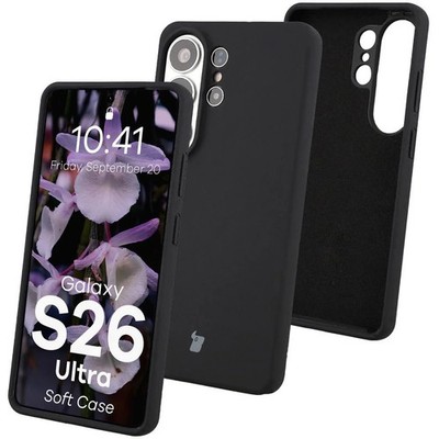 Handyhülle für Galaxy S26 Ultra Bizon Case Cover Schutzhülle Etui Hülle Schwarz