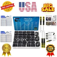 32 Size 1540 Pcs O Rings Assortment Kit Metric Nitrile Rubber Oring Set with ...
