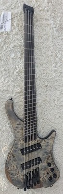 Ibanez EHB1505MSBIF Multi Scale Headless 5-String Bass - Black Ice Flat Finish