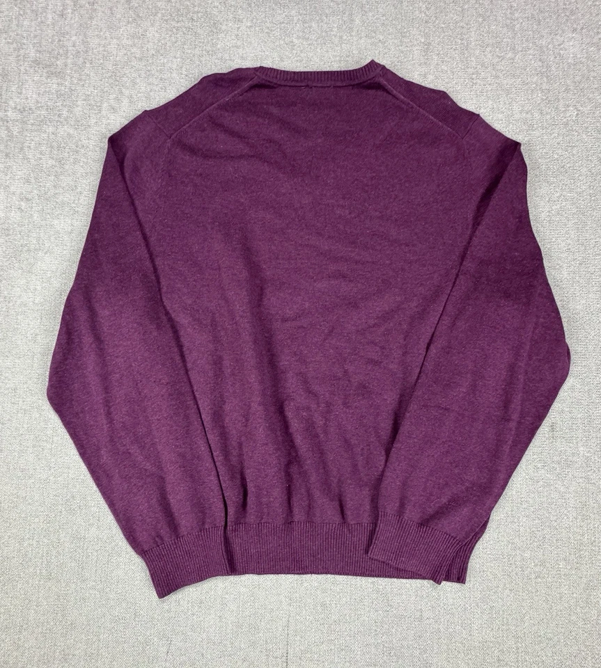 Новый Jos. A. Bank путешественник свитер мужской XXL красный Пима хлопок длинным рукавом с Ярлыками - Изображение 4 из 4