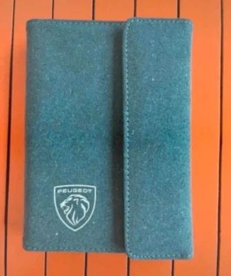 Porte documents Peugeot en cuir recyclé grise - Photo 1/4