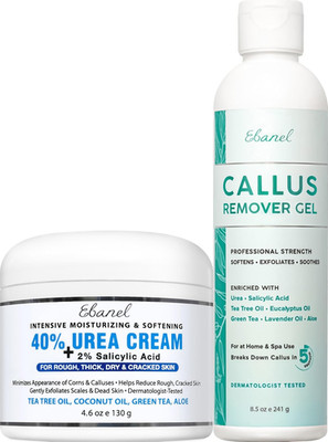 Set of Professional Callus Remover for Feet, and Urea Cream 40% plus Salicylic A