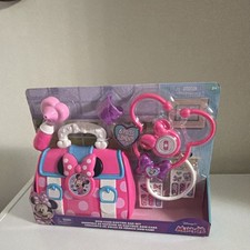 Disney Minnie Mouse Bow-Care Doctor Bag Set Pretend Play Toy for Ages 3 