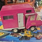 Tonka Camper Van Motorhome Pink White Pressed Steel Vintage Model