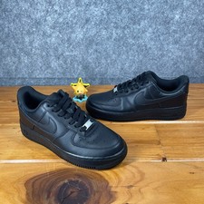 Nike Air Force 1 '07 Womens 8.5 Triple Black AF1 Low Sneakers DD8959-001 READ