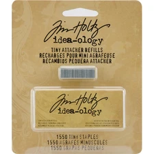 Advantus Idea-Ology Tiny Attacher Refill Staples .25" 1,550/Pkg- (4Pk)