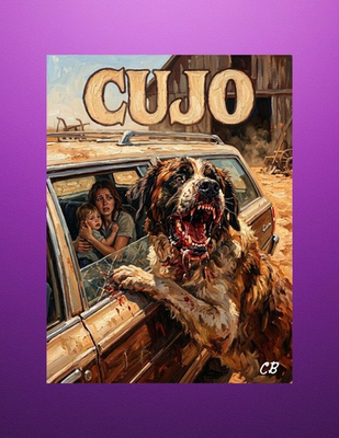 #ad #ad Cujo ACEO Giclee Print Stephen King Horror Rabid St Bernard Dog Film Art $3.99
