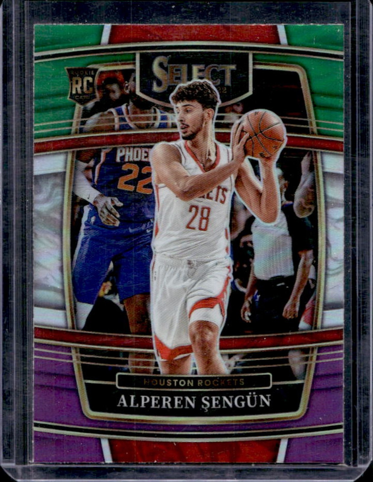 2021-22 Panini Select Alperen Sengun RC Green White Purple Prizm Concourse #19