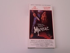 Maniac 1980 Uncut VHS USA NTSC Video Anchor Bay Collector's Edition Joe Spinell