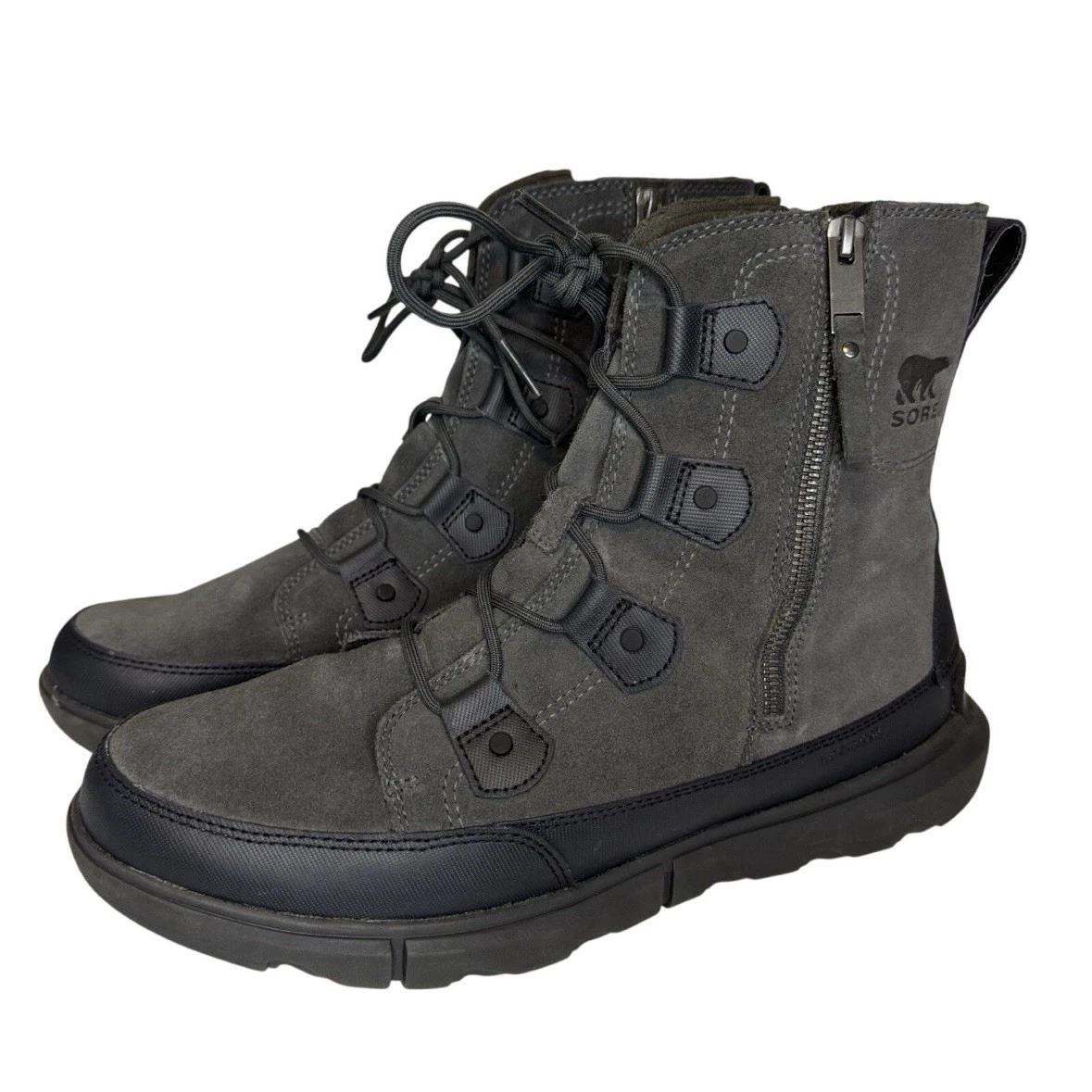 Sorel Men\'s Grey Waterproof Suede Boots Sz 11.5 Sorel Explorer Next Drift Boots Men main image 4