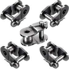 5 PCS 420 Roller Chain Offset Half Link, Carbon Steel Half Roll Chains Conne...