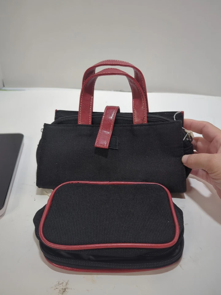Juego de 2 bolsas de maquillaje cosmético Kenneth Cole Reaction artículos de tocador bolsas con cremallera Foto 2 de 4