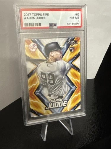 2017 Topps Fire Aaron Judge #62 (RC) PSA 8