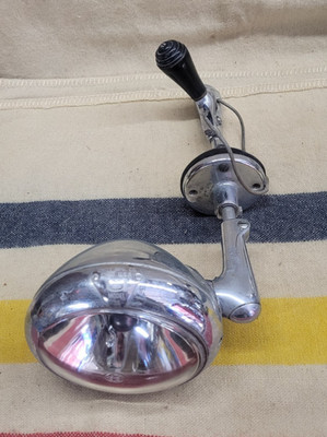 Vintage Unity Model S6 Chrome Spotlight w/Handle 1940s Car Truck Hotrod - (#1)