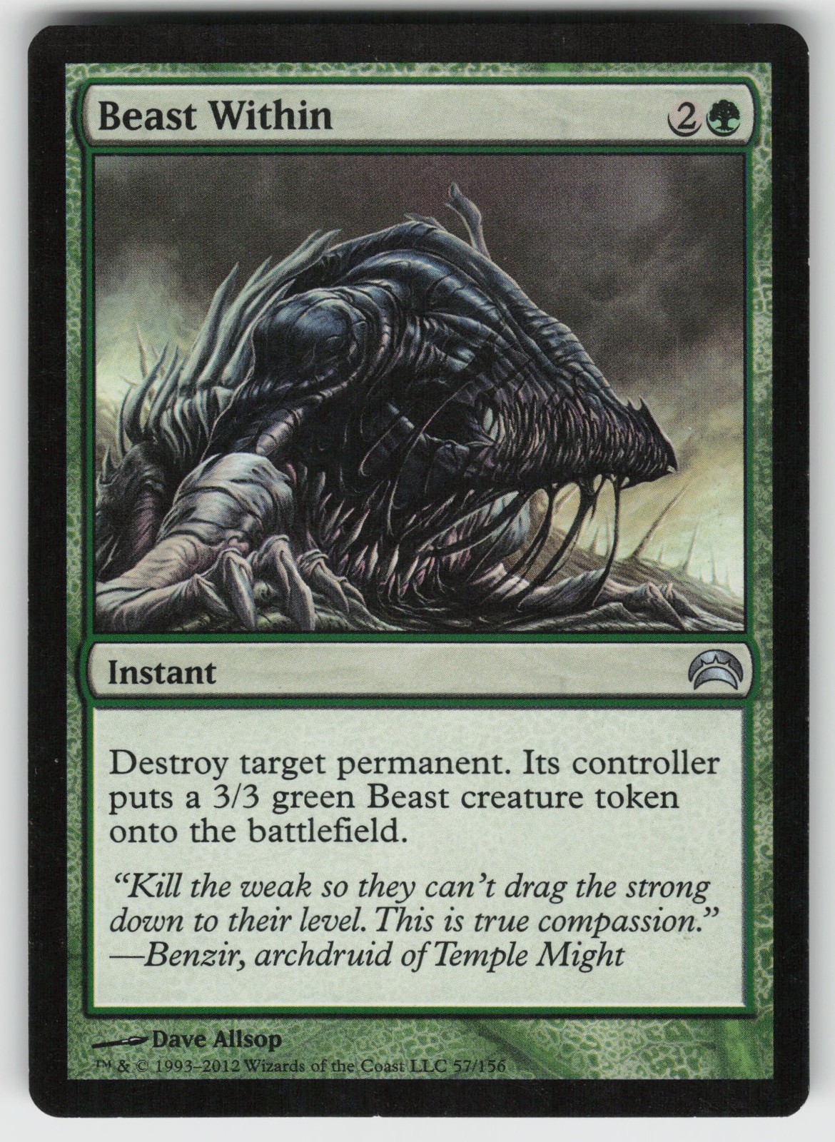 Beast Within U Planechase 2012 57 MTG