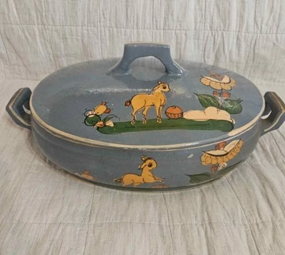 Vintage Mexican Tlaquepaque Mexican Pottery Dish - Image 1 of 4