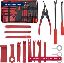 19Pcs Trim Removal Tool Kit, Premium Car Panel Plastic Pry Set with Clip Pliers