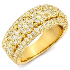 2.35CTW Natural Diamond 14K Yellow Gold Multi...