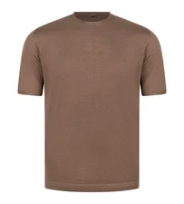STILE LATINO luxury t-shirt wool silk EU 54 US 44 brown fit