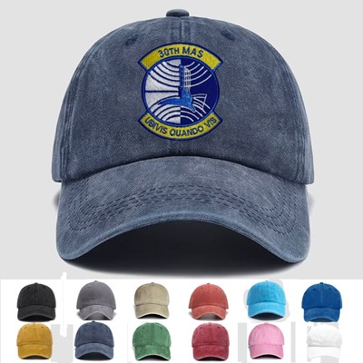 Custom Embroidered USAF 30th MAS Ubivis Quando Vis, Veteran Cap, Trucker Hat