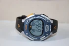 Timex Ironman Triathlon Watch VTG Classic Indiglo Navy Blue Orange 30Lap WR 100M