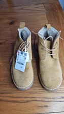 Zara Children's Unisex Suede Desert WinterBoots Size 33 UK 1 Brand New With Tags