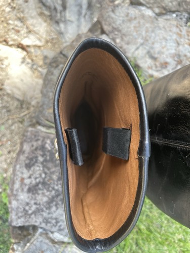 Frye Damengröße 7 B schwarze kniehohe modische Lederstiefel - Bild 11 von 15
