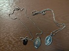 Silver Miraculous Medal Necklaces 2 Ct Very pretty  — photo 2