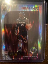 2019-2020 NBA Hoops Premium Stock Kendrick Nunn RC Variation SP Flash Prizm