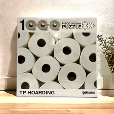 Toilet Paper Hoarding Puzzle 1000 Piece Funwares Jigsaw Puzzle Fun Gag Gift New